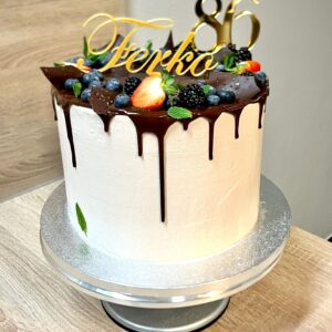 Ozdobný zápich s menom na tortu (na želanie)